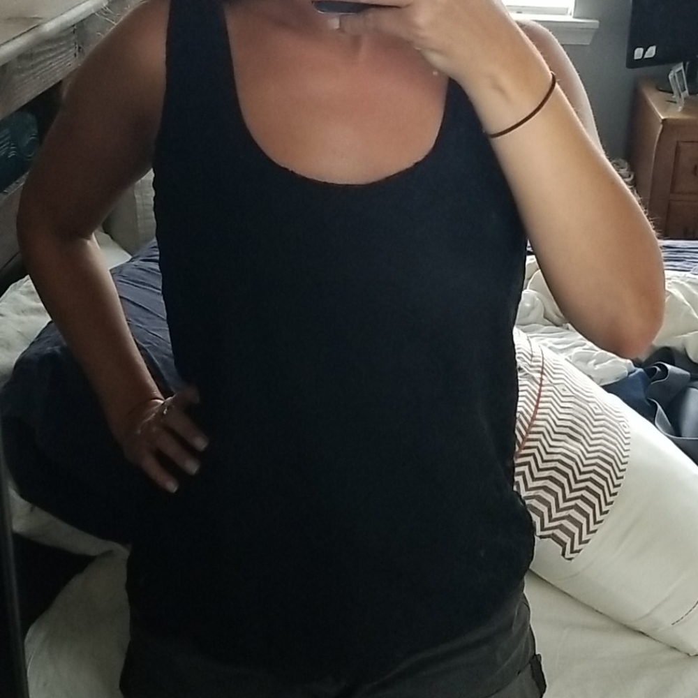 Black lace tank top